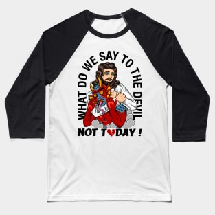 Jesus jitsu on white Baseball T-Shirt